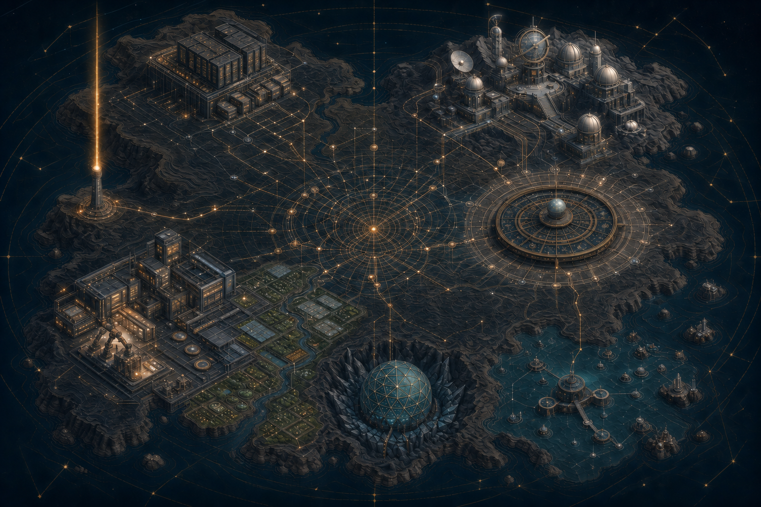 A closer view of the AmberContinuum atlas